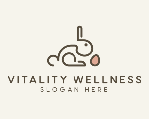 Bunny Rabbit Egg logo design