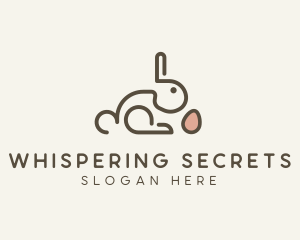 Bunny Rabbit Egg logo design