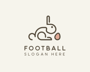 Egg - Bunny Rabbit Egg logo design