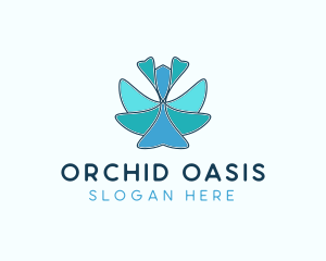 Flower Orchids Boutique logo design