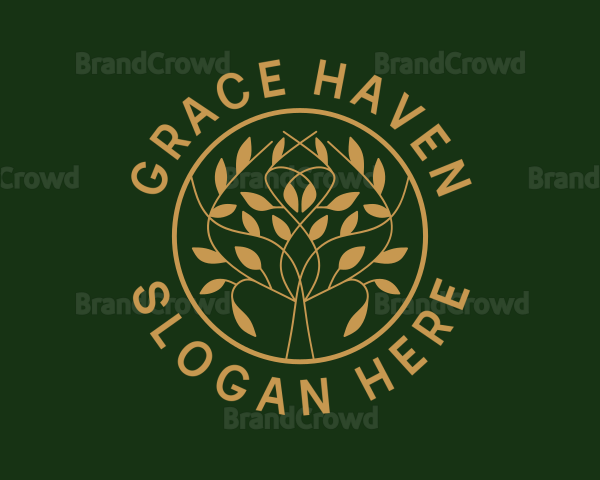 Organic Boutique Tree Logo
