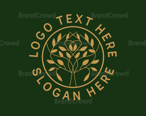 Organic Boutique Tree Logo