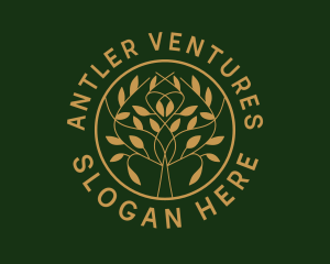Organic Boutique Tree  logo design