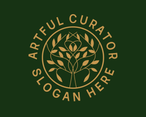 Organic Boutique Tree  logo design