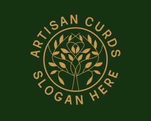 Organic Boutique Tree  logo design