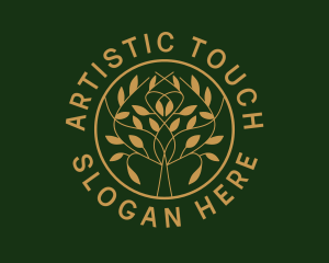 Organic Boutique Tree  logo design