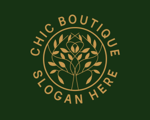 Boutique - Organic Boutique Tree logo design
