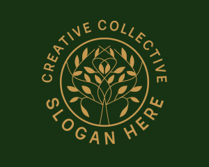 Organic Boutique Tree  logo design