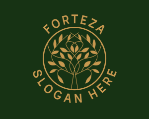 Organic Boutique Tree  logo design