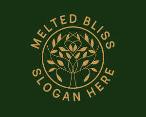 Organic Boutique Tree  logo design