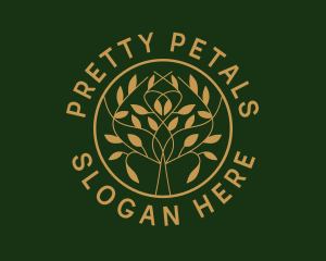 Organic Boutique Tree  logo design