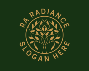 Organic Boutique Tree  logo design