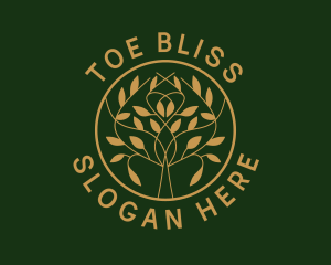 Organic Boutique Tree  logo design