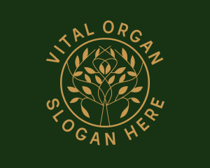 Organic Boutique Tree  logo design