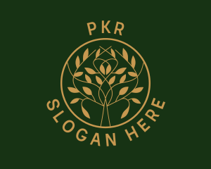 Organic Boutique Tree  logo design