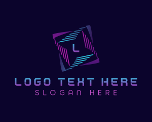 Futuristic - Digital Cyber Tech logo design