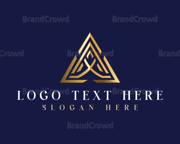 Luxury Pyramid Triangle Logo