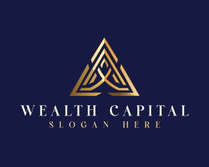 Luxury Pyramid Triangle logo design