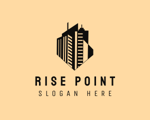 High Rise Office Space Building logo design