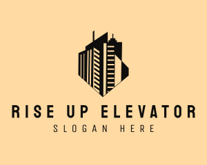 High Rise Office Space Building logo design