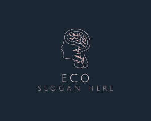 Brain - Mental Health Nature logo design