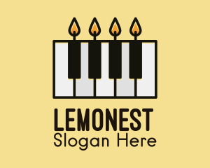 Candle Piano Keys  Logo