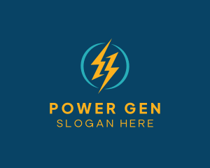 Lightning Power Energy logo design