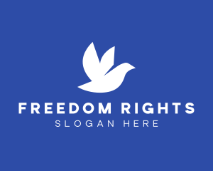 Dove Freedom Bird logo design