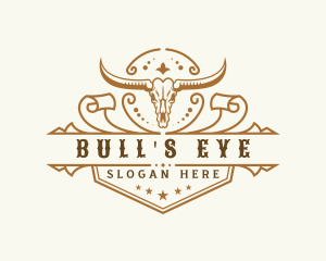 Bull Skull Steakhouse logo design