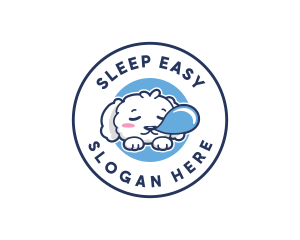 Sleeping Drowsy Dog logo design