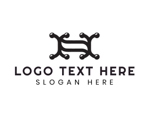 Initials - Genetic Chromosome Letter XX logo design