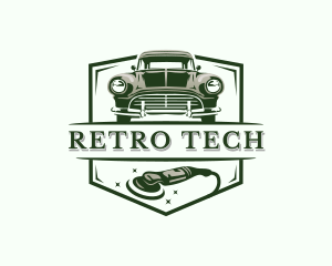 Retro Car Detailing logo design