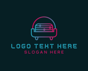 Lounge - Music Mixer Studio logo design
