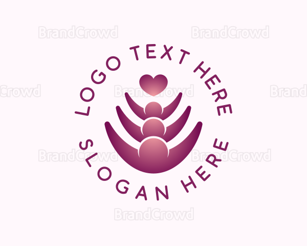 Family Love Hug Logo