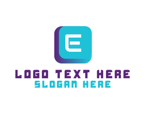 Alphabet - Application Technology Button logo design