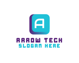 Application Technology Button logo design