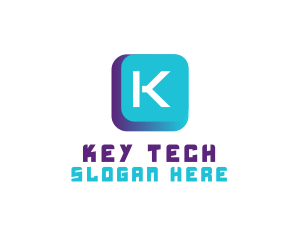 Application Technology Button logo design