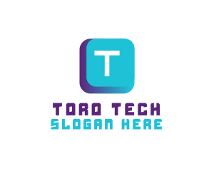 Application Technology Button logo design