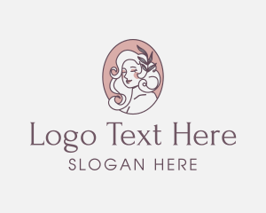 Lineart - Woman Organic Beauty logo design