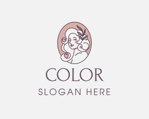 Yoga - Woman Organic Beauty logo design