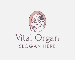 Woman Organic Beauty logo design