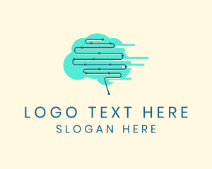 Coding - Digital Brain Technology logo design