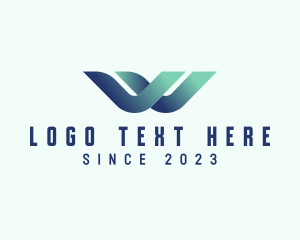 3D Technology Letter W  logo design