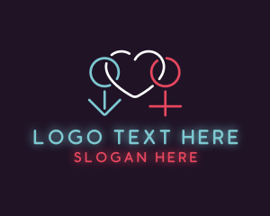 Sexual - Erotic Heart Nightclub logo design