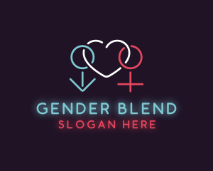 Gender - Erotic Heart Nightclub logo design