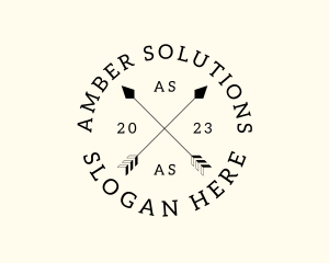 Hipster Fashion Arrow Studio logo design