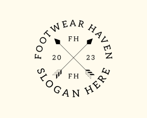 Hipster Fashion Arrow Studio logo design