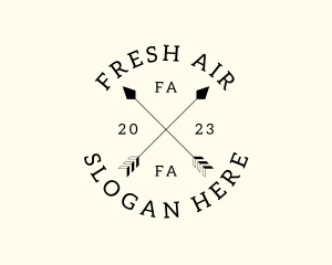 Hipster Fashion Arrow Studio logo design