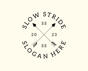 Hipster Fashion Arrow Studio logo design