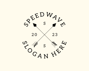 Hipster Fashion Arrow Studio logo design